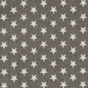 Baumwolle/Webware Mini Stars weiß auf grau, 1cm Bild 5
