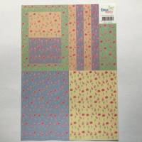 Motivpapier Mohnblumen zum Kartenbasteln, DIN A 4, Hintergrundpapier, Scrapbooking Bild 1