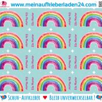 24 Schuhaufkleber | Regenbogen + Schutzfolie  - 3 x 3 cm Bild 2