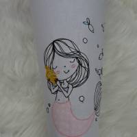 Schultüte, Zuckertüte,Meerjungfrau auf Wunsch mit Namen und Einschulungstag bestickt 70 cm Länge Bild 2