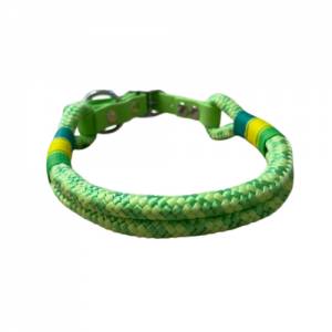 Hundeleine und Halsband Set, beides verstellbar, grün, gelb, Biothane (US-Patent) und Schnalle, 8 oder 10 mm Stärke von Bild 5