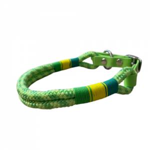 Hundeleine und Halsband Set, beides verstellbar, grün, gelb, Biothane (US-Patent) und Schnalle, 8 oder 10 mm Stärke von Bild 8