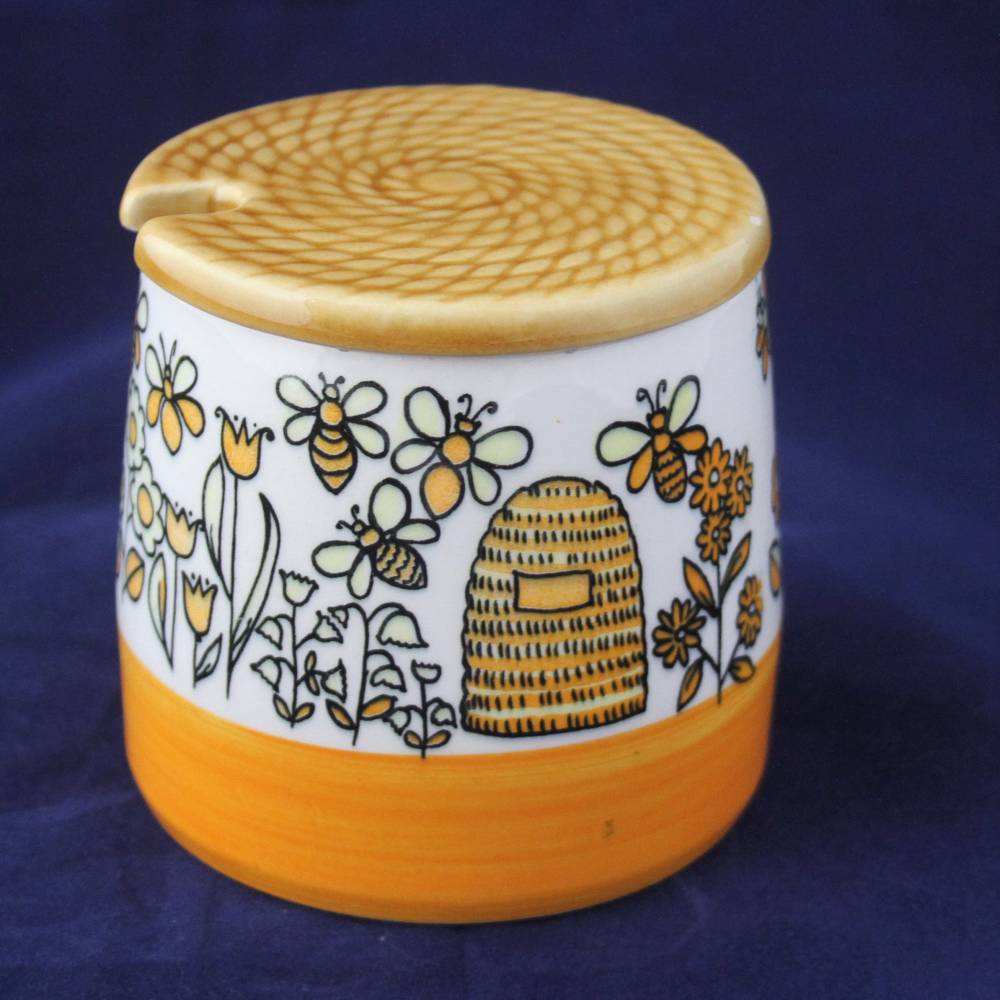 Vintage Honigtopf Schramberg Keramik Bild 1