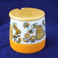 Vintage Honigtopf Schramberg Keramik Bild 3