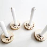 kleiner Kerzenständer mit Gravur nach Wahl Bild 1