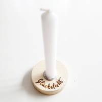 kleiner Kerzenständer mit Gravur nach Wahl Bild 2