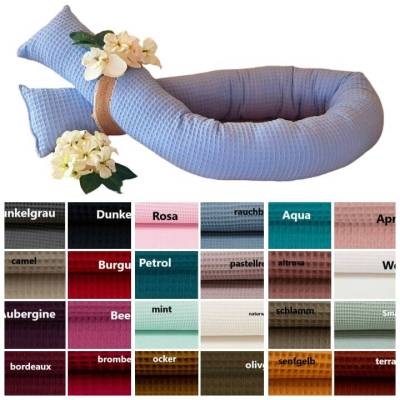 Bettschlange mit Sternen aus Waffelpique