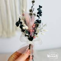 Mini Blumen | Boho Trockblumenstrauß | Trockenblumen | kleiner Blumenstrauß | Blumenmädchen | Muttertag | Boho Hochzeit Bild 7