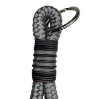 Schlüsselanhänger handgefertigt der Marke AlsterStruppi in grau, antikgrauem Leder, personalisiert ist möglich Bild 3