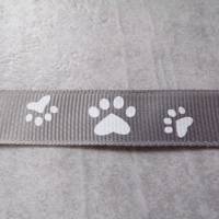 Pfoten Hund Katze Tier 15 mm  Borte Ripsband verschiedene Farben Bild 3