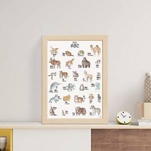 ABC Poster mit Tier Alphabet | Fürs Kinderzimmer, Kindergarten & Grundschule | A3 Größe | CreativeRobin Bild 7