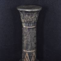 Säule Mäander Style Beistelltisch Handbemalt Marmoriert Dekosäule 90cm Griechische Antik Säule Barock Blumenständer Bild 1