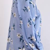 Damen Hemdbluse | Motiv Edelweiß in Blau/Weiß Bild 2