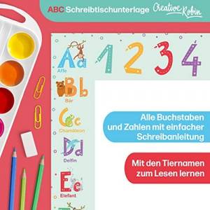 ABC Malunterlage Kinder | A3 Malblock zum ABC lernen | 25 Blatt | CreativeRobin Bild 6