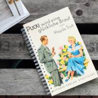Notizbuch "Pucki wird eine glückliche Braut" aus altem Kinderbuch der 50er Jahre Bild 5