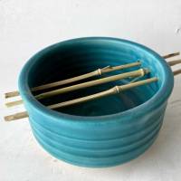 Handgefertigte Seifenschale Karibik mit Bambus Ablage Bild 1