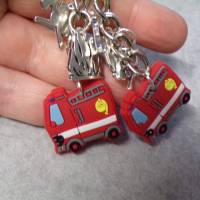 Feuerwehrauto   Schlüsselanhänger Feuerwehrfrau PERSONALISIERBAR Danke sagen Bild 5