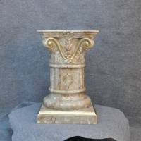 Säule Mäander Style Handbemalt Beistelltisch Marmoriert Dekosäule 55cm Griechische Antik Retro Rokoko Blumenständer Bild 2