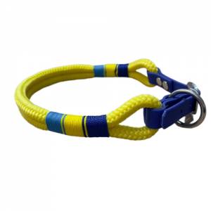 Hundeleine und Halsband Set, beides verstellbar, gelb, blau, Biothane (US-Patent) und Schnalle, 8 oder 10 mm Stärke von Bild 8