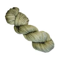 Handgefärbte Socken- und Tuchwolle mit Bambus, 4fädig, 100 g Strang, Farbe: "Sage Green Semisolid" Bild 1