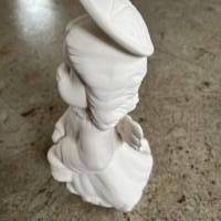 Engel mit Lampe Laterne -  unbemalte Keramik Bild 3