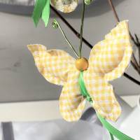 Streudeko Schmetterling gelb weiß Fensterhänger Bild 8