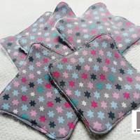 Waschlappen Waschtuch Waschlappen für Babys wiederverwendbar umweltfreundlich 5er Set Sterne grau Bild 3