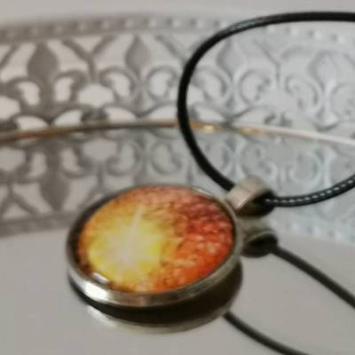 Anhänger Halskette Choker Geschenk Mitbringsel Handarbeit