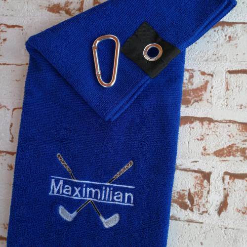 Golfhandtuch mit Name Maximilian