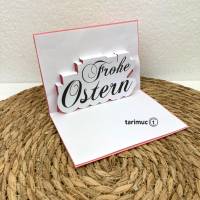 Pop Up Karten Ostern, Frohe Oster, Osterhase, Ostereier Bild 3