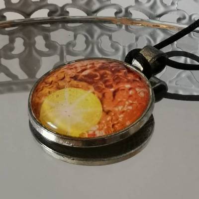 Anhänger Halskette Choker Geschenk Mitbringsel Handarbeit