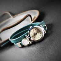 Armbanduhr,Wickeluhr, Damenuhr, Kunstleder, gemeinsam Bild 7