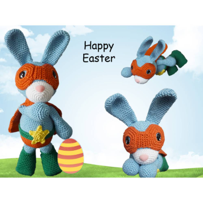 Häkelanleitung: Superhase