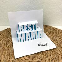 Plotterdatei Pop Up Karten Muttertag, beste Mama, SVG, Studio3 Bild 2