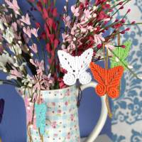Schmetterling Makramee ~ Frühlingsdeko | Anhänger Bild 8