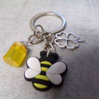 Biene Honig Schlüsselanhänger  PVC  Gummi Glücksbringer Bild 3