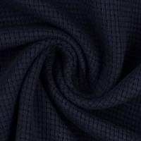 Waffelstrick Jersey / Waffeljersey / Waffelstoff, 100% Baumwolle, dunkelblau Bild 1