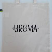 Einkaufstasche aus Bio-Baumwolle mit Oma - Mama - Mami - Uroma mit Namen - Stoffbeutel - Jutebeutel - Muttertag Bild 4