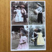 Motivpapier nostalgische Bilder zum Basteln von Karten und Geschenken, Motivgröße 11 cm x 8 cm, Nostalgiebilder Bild 1