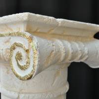 Säule Mäander Style Beistelltisch Handbemalt Marmoriert Dekosäule 70cm Griechische Antik Säule Barock Blumenständer Bild 6