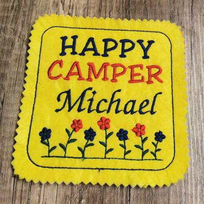 Mug Rug für Campingfreunde