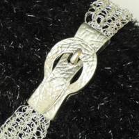 Silber-Damen-Armband mit magnetischem Gürtelverschluss Bild 2