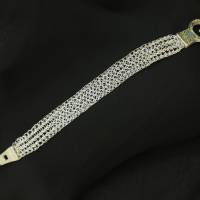 Silber-Damen-Armband mit magnetischem Gürtelverschluss Bild 6