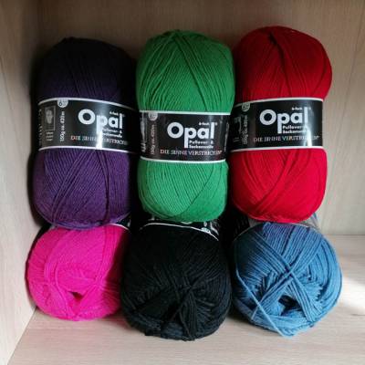 Sockenwolle Opal Uni 6-fach
