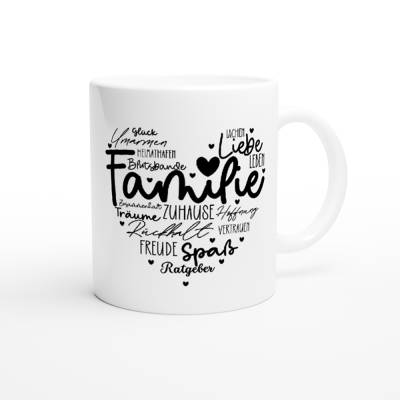 Tasse / Familienherz - Zuhause