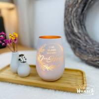 Windlicht | Geschenk zum Hochzeitstag | Geschenk zur Hochzeit  | Verlobungsgeschenk | Verlobung | Vase | Teelichthalter Bild 2