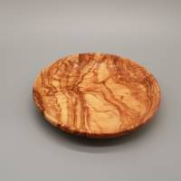 Olivenholzteller | Durchmesser 17 cm |Rund | Handmade Bild 2