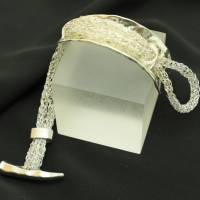 Silber-Damen-Armband mit raffiniertem, gehämmertem Verschluss - bcd manufaktur Bild 3