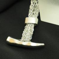 Silber-Damen-Armband mit raffiniertem, gehämmertem Verschluss - bcd manufaktur Bild 9