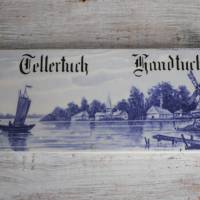 seltene alte Holland Fliese Trockentücher Bild 5